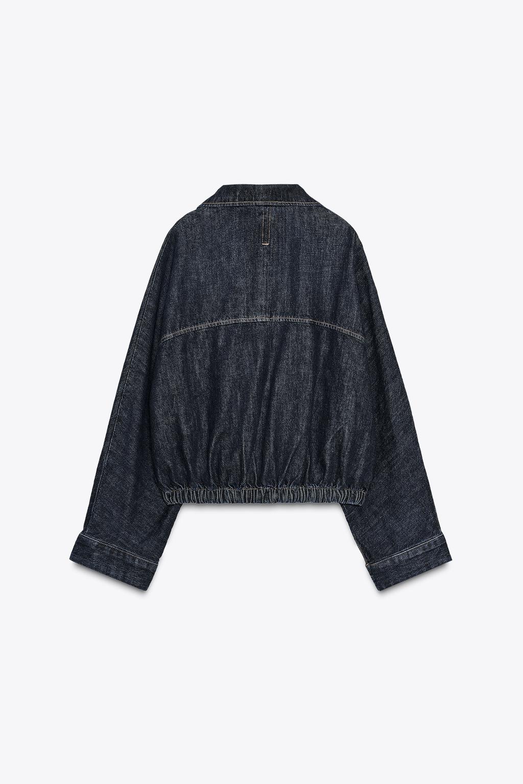 Batwing Sleeve Denim Jacket