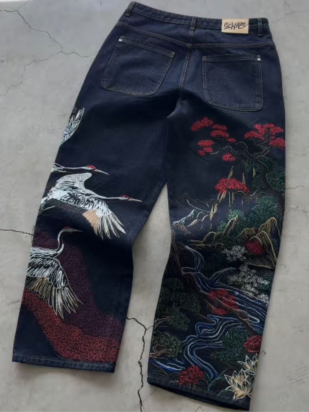 Embroided Pants