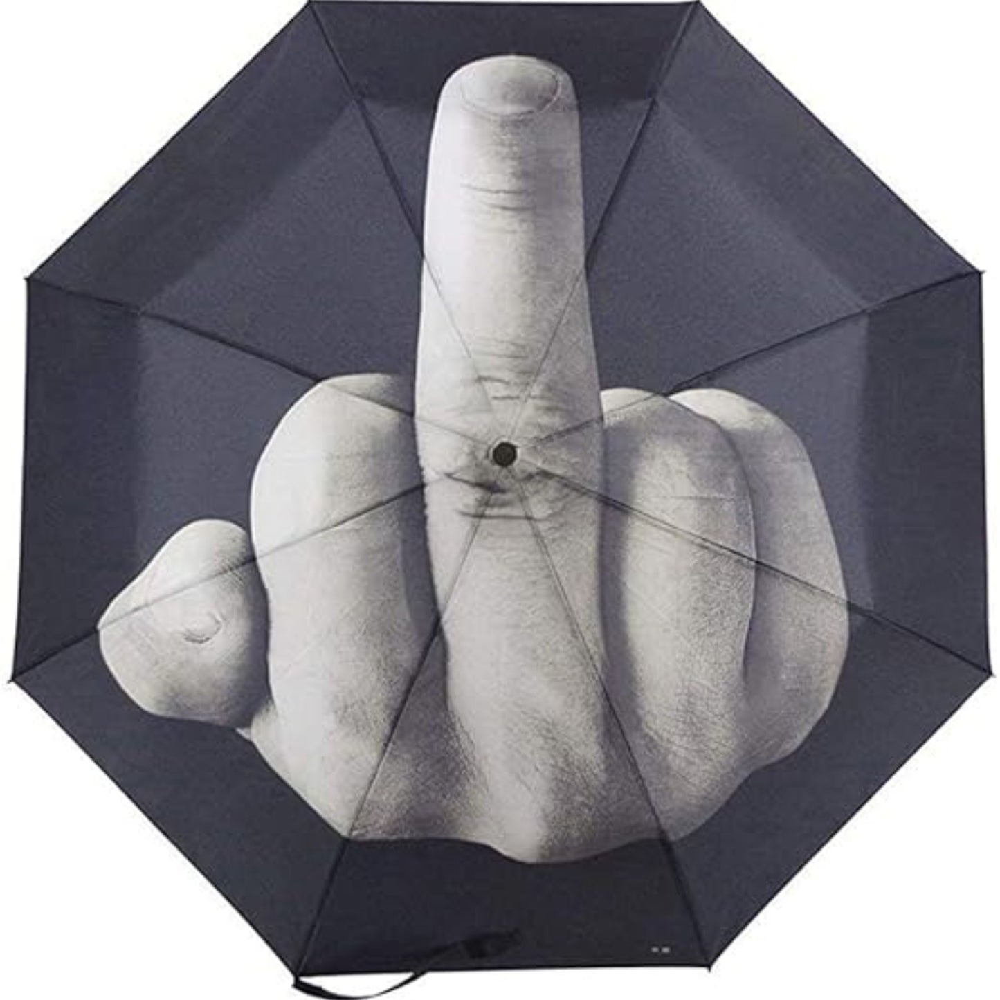Compact Travel Umbrella Middle Finger Special Design