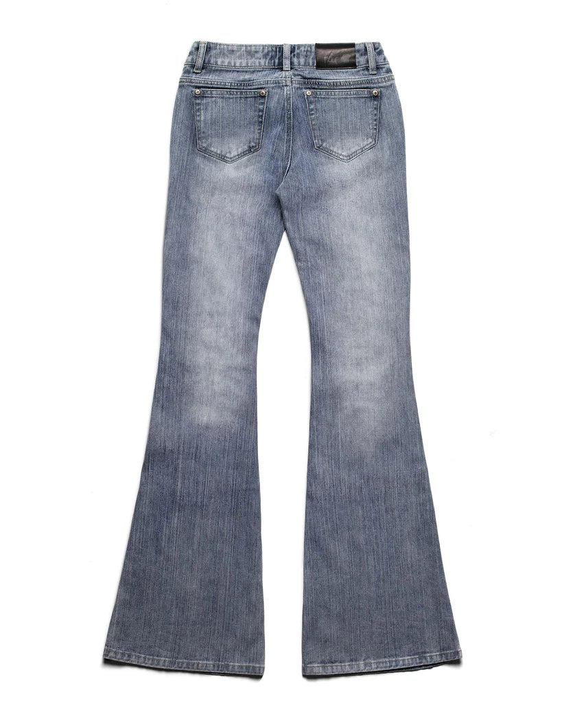 Spike Flared Denim Jeans