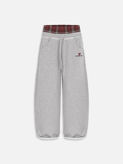 Double Waist Baggy Sweatpants