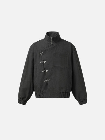 Metal Button Boxy Jacket