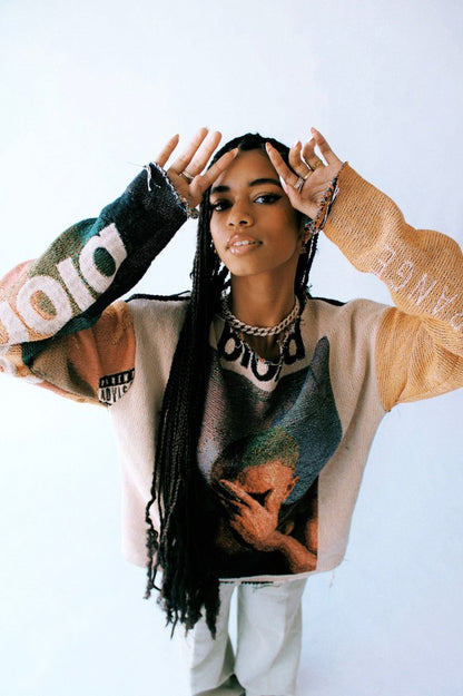 Tapestry Knit Sweater