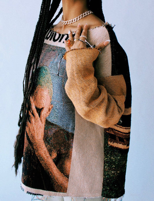 Tapestry Knit Sweater