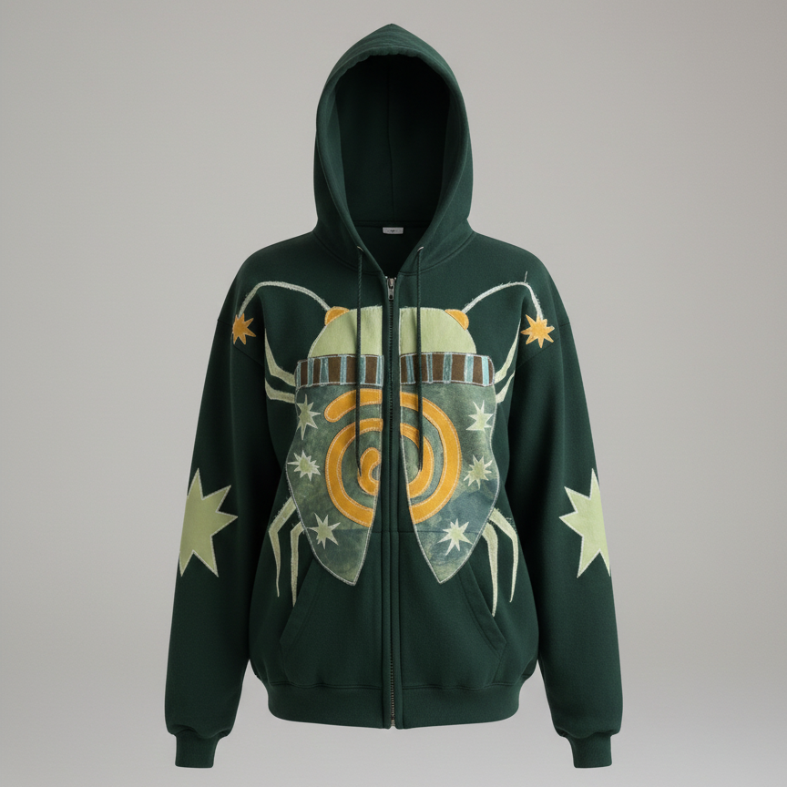 Beetle Zip Up Hoodie