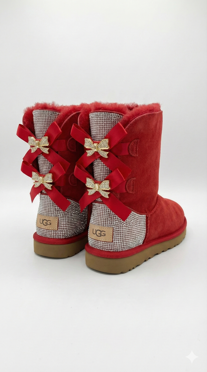 Crystal Bow Boots Collection