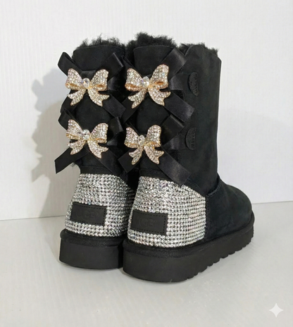 Crystal Bow Boots Collection