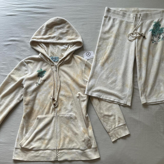 Women's Cream and Yellow Jumpsuit Set