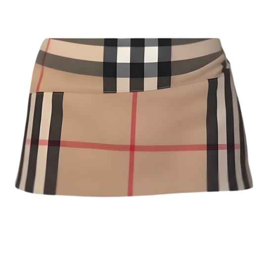 Check Mini Skirt