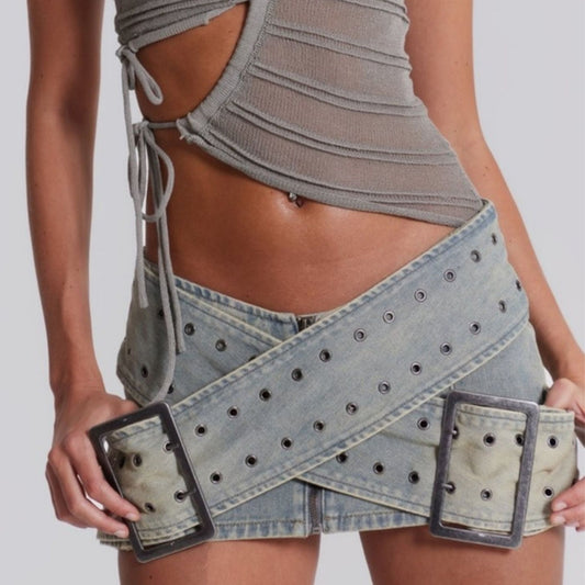 Assassin Micro Denim Skirt