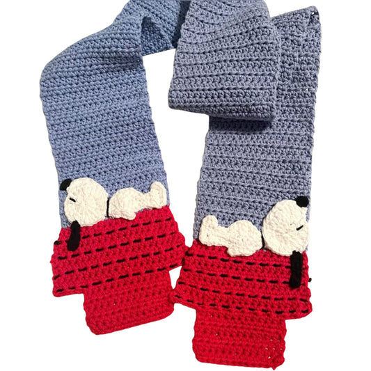 Crocheted Snoopy Scarf