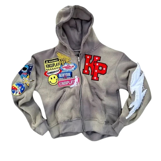 Ash Patchwork Hoodie