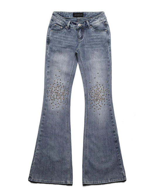 Spike Flared Denim Jeans