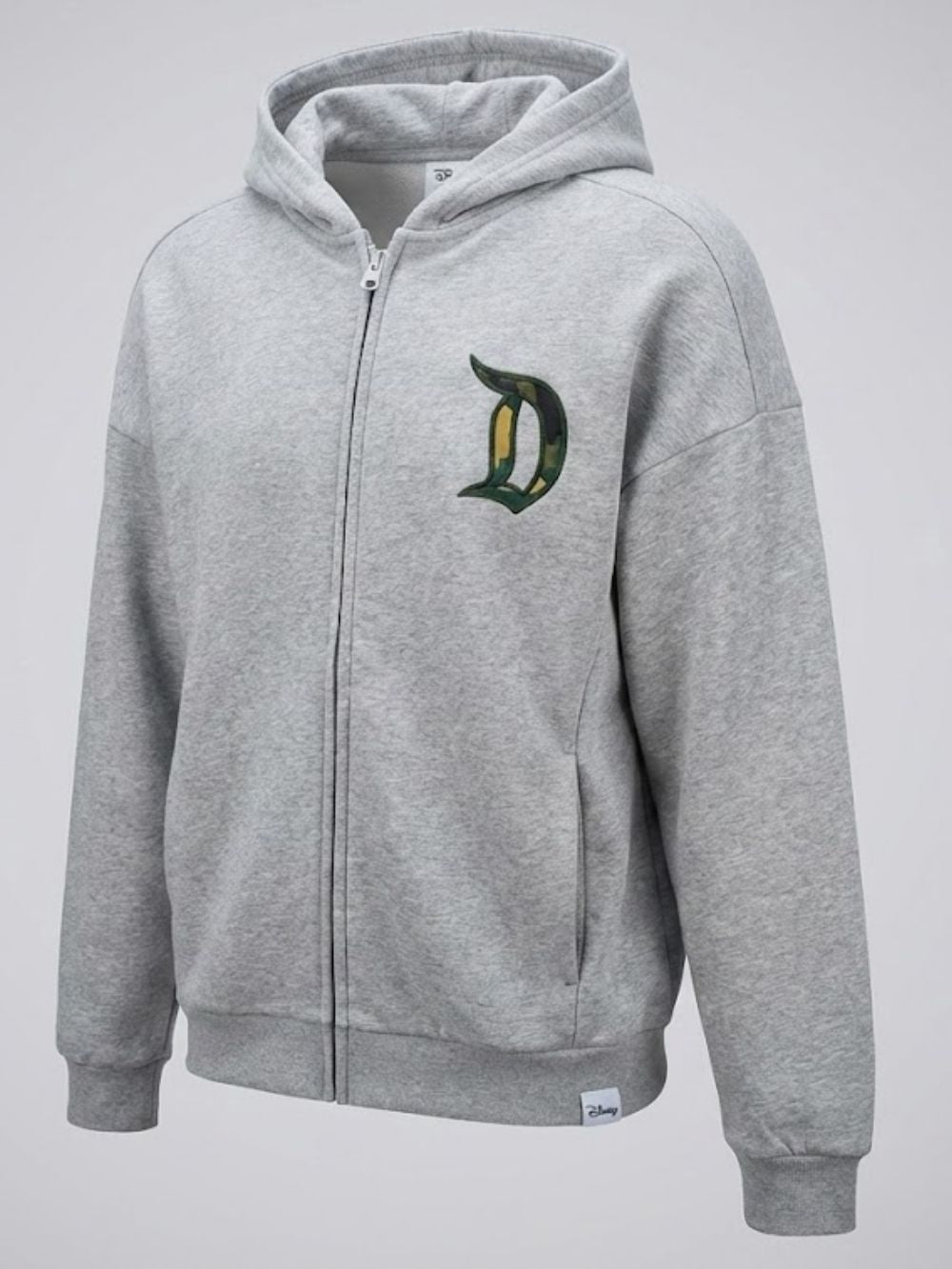 Heather Gray Zip-Up Hoodie