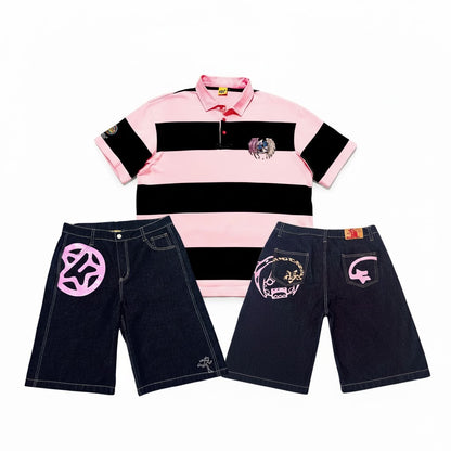 Graphic Polo & Jorts Set