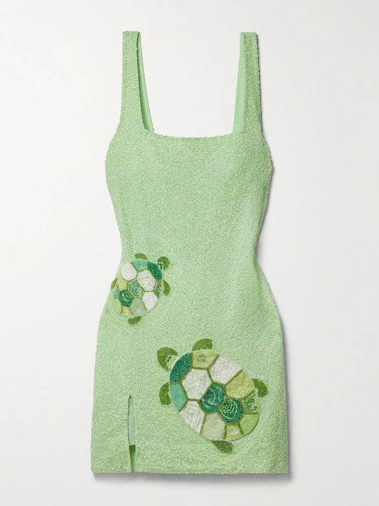 Mini Dress In Green